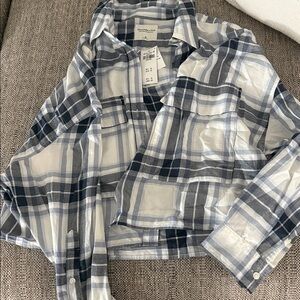 Abercrombie & Fitch Crop Plaid Shirt